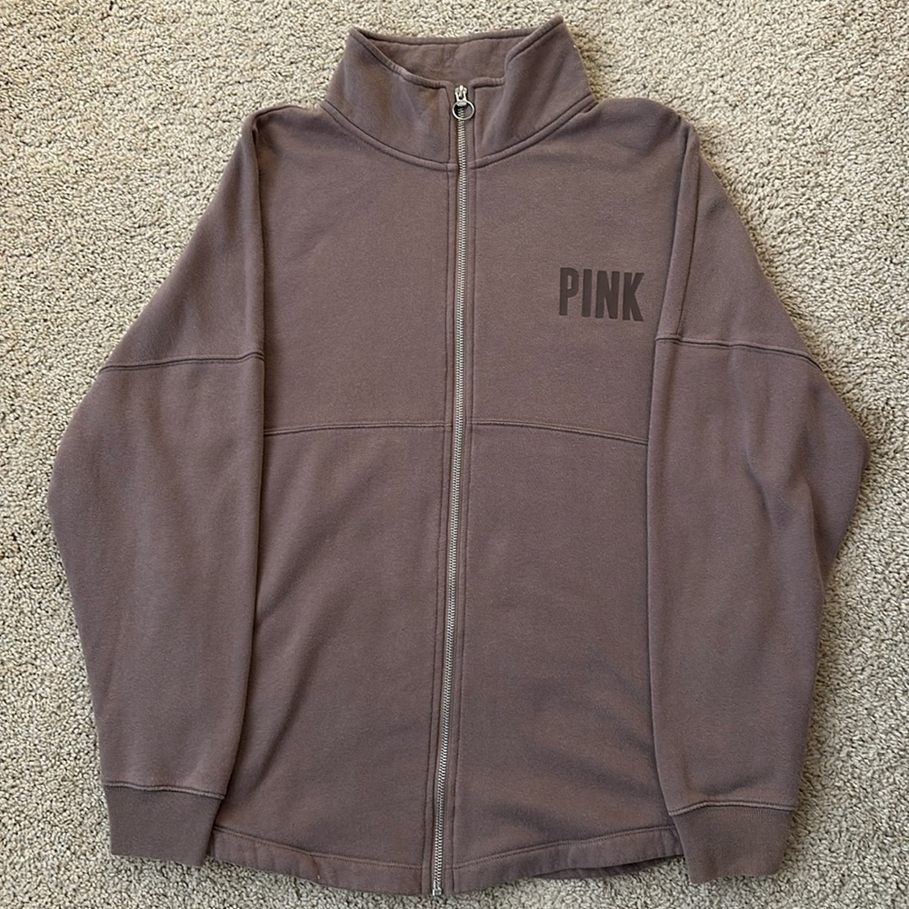 Comfy PINK Victoria Secret zip up!!